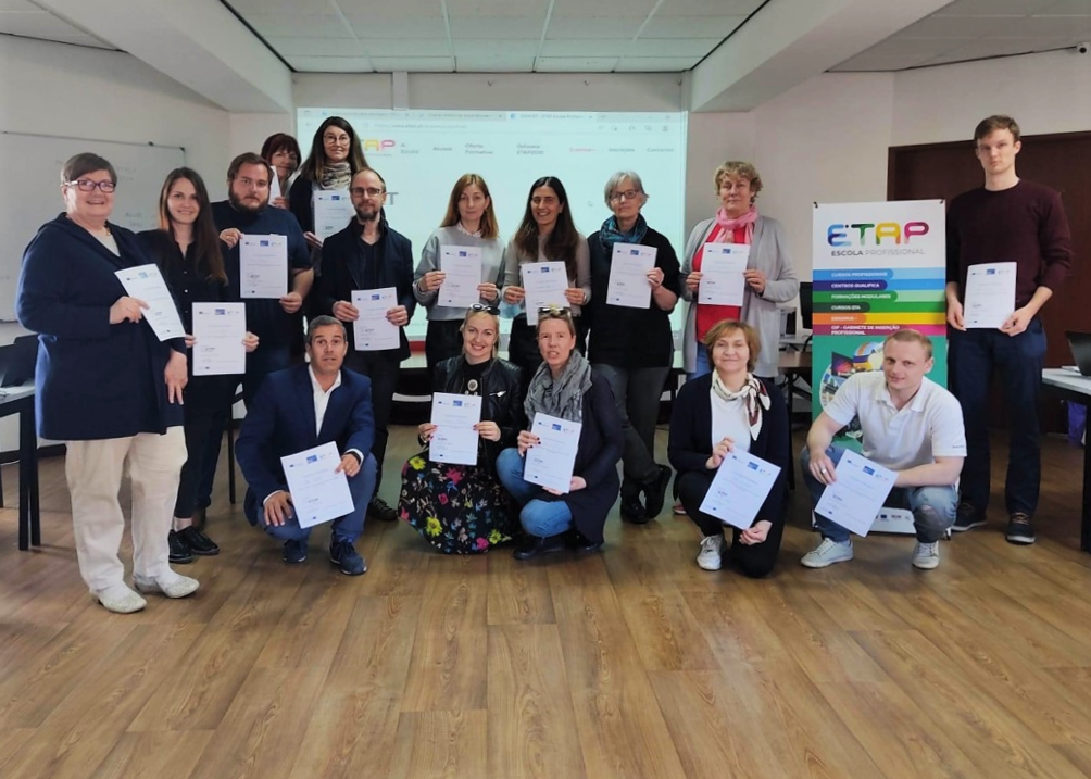 Photo about people holding certificates in their hands.