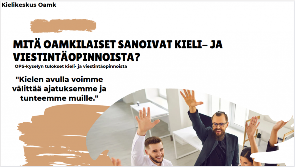 Kuvakaappaus OPS-kyselyn tulosten aloitussivusta.