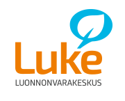 Luonnonvarakeskuksen logo.