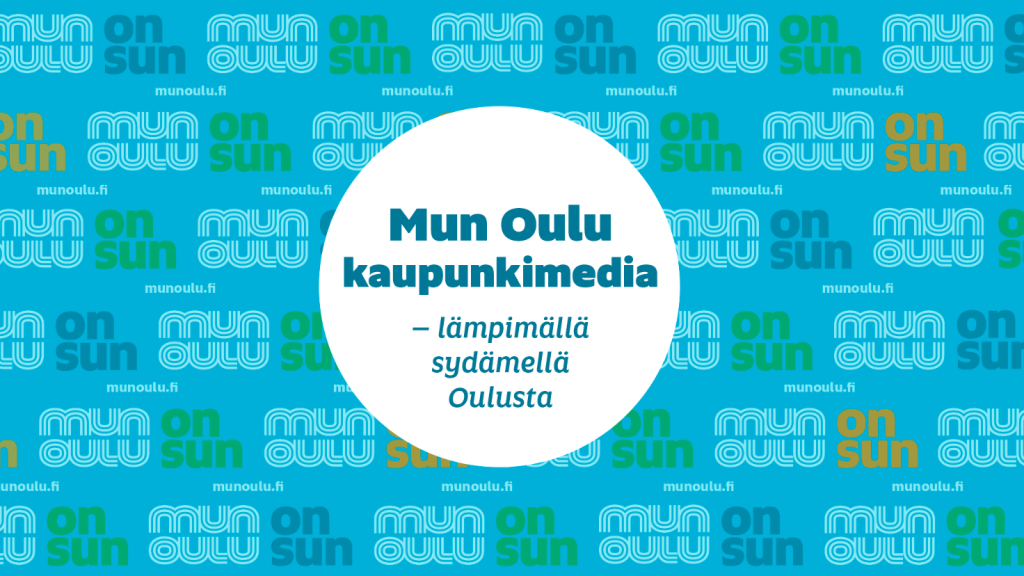 Mun Oulu -kaupunkimedian logomateriaali.