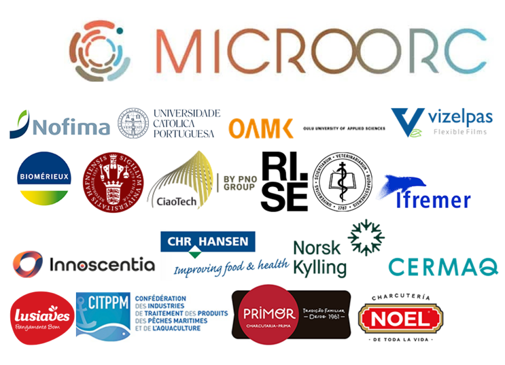 Image which shows the logos from Microorc project and partners.